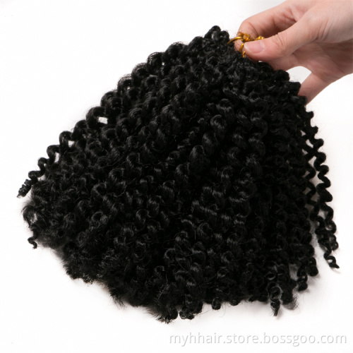 Pink 90g/piece 8 Inch Synthetic Marley Ombre Braiding Hair Extension Blonde Curly Crochet Afro Kinky Twist Marley Braid